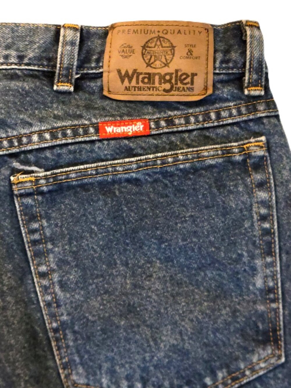 Wrangler Authentics Men's Jeans 35x29.5 Classic Regular Fit Dark Wash